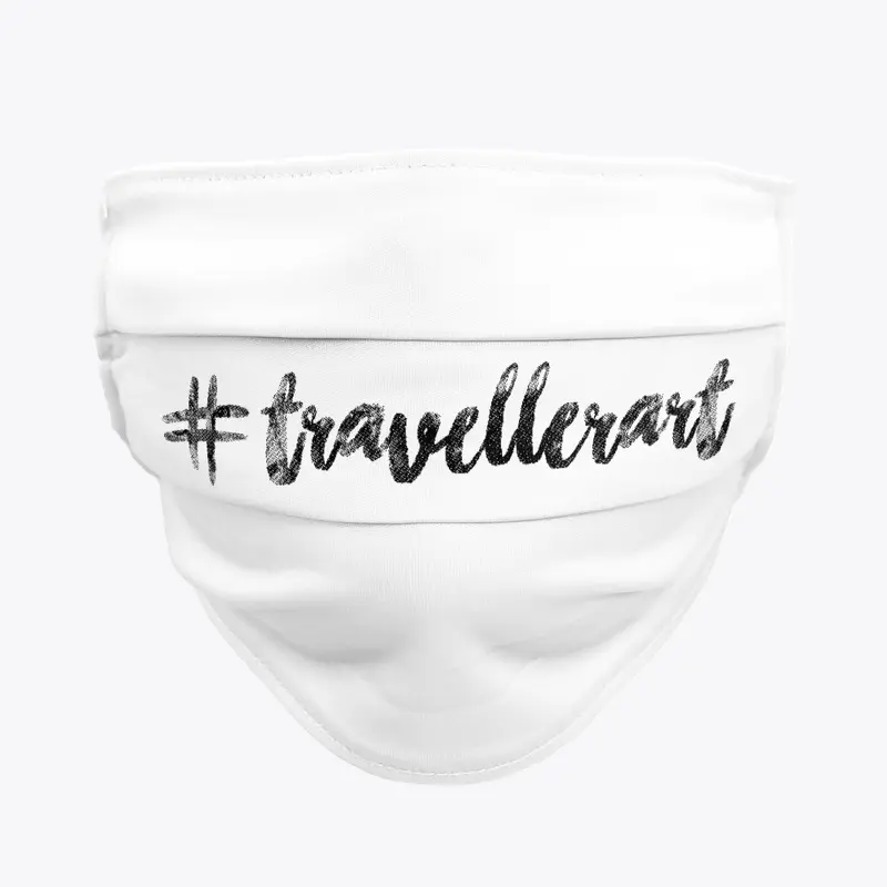 #travellerart Face Mask black